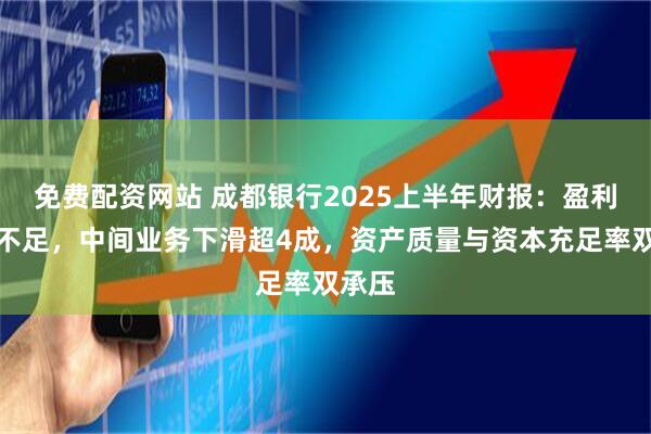 免费配资网站 成都银行2025上半年财报：盈利后劲不足，中间业务下滑超4成，资产质量与资本充足率双承压