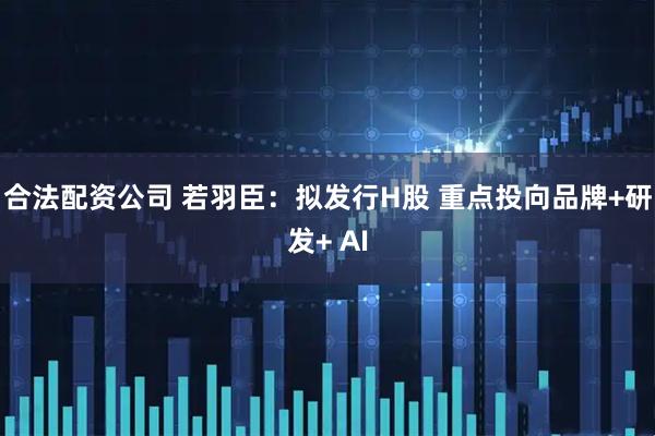 合法配资公司 若羽臣：拟发行H股 重点投向品牌+研发+ AI